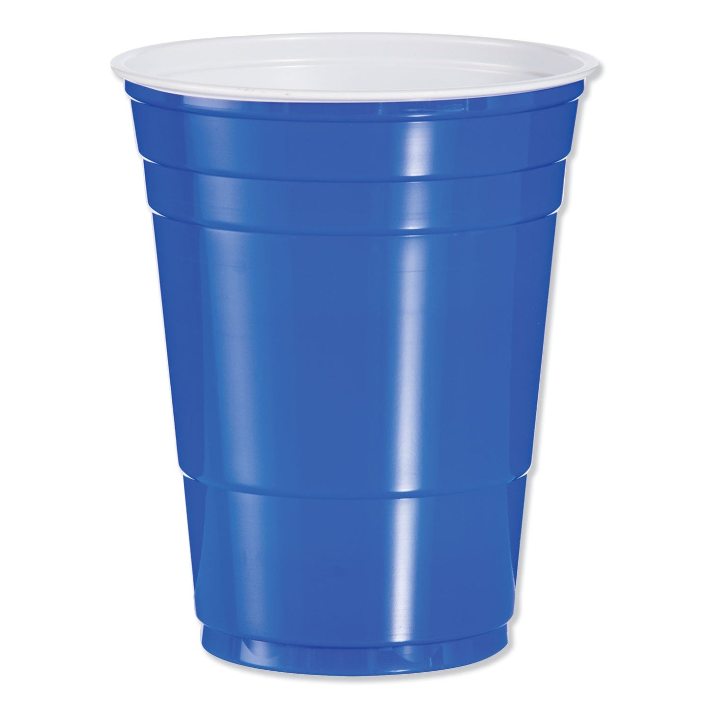 Dart Solo Plastic Party Cold Cups, 16 oz, Blue, 50/Bag, 20 Bags/Carton
