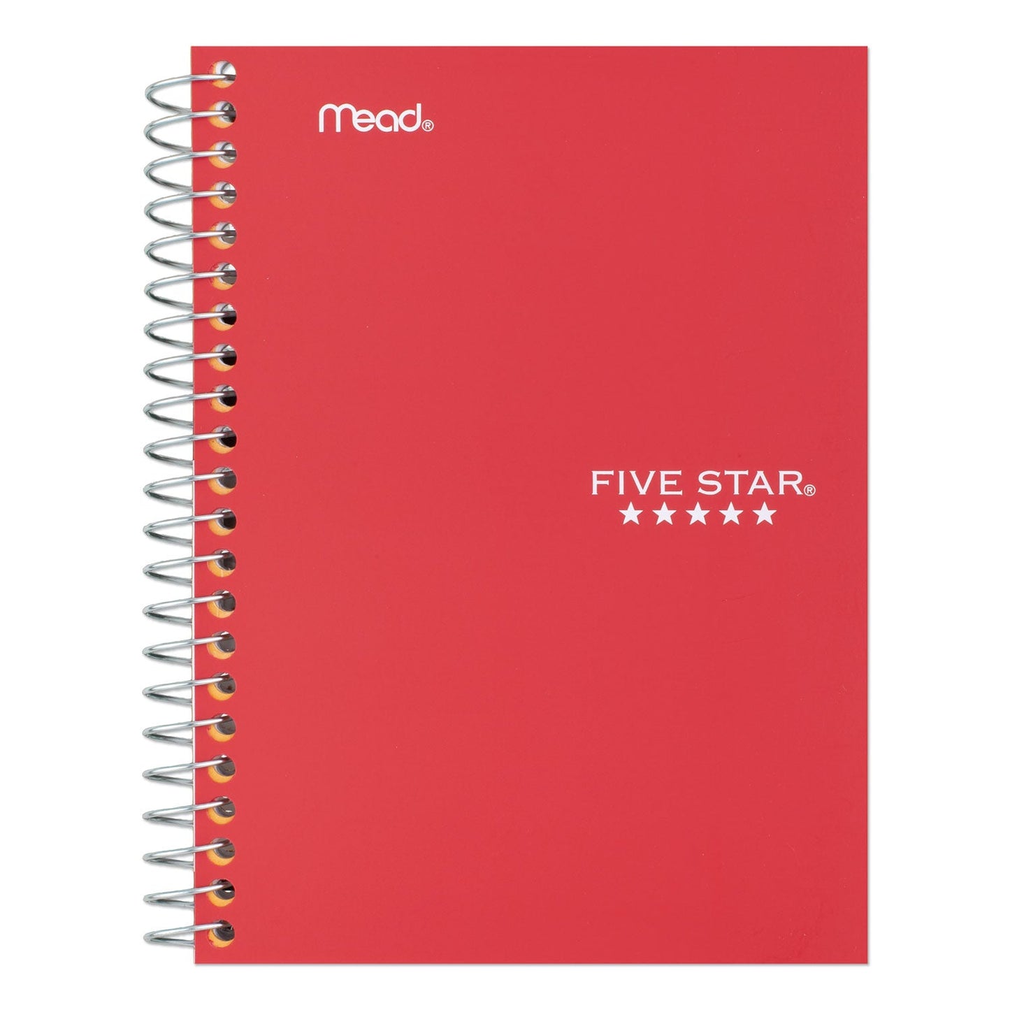Five Star Wirebound Notebook, 2 Subject, Medium/College Rule, Randomly Assorted Covers, 9.5 x 6, 100 Sheets