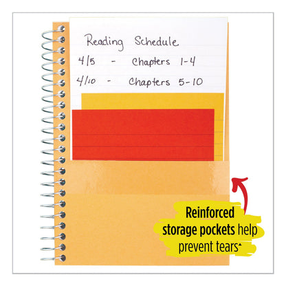Five Star Wirebound Notebook, 1 Subject, Medium/College Rule, Green Cover, 11 x 8.5, 100 Sheets