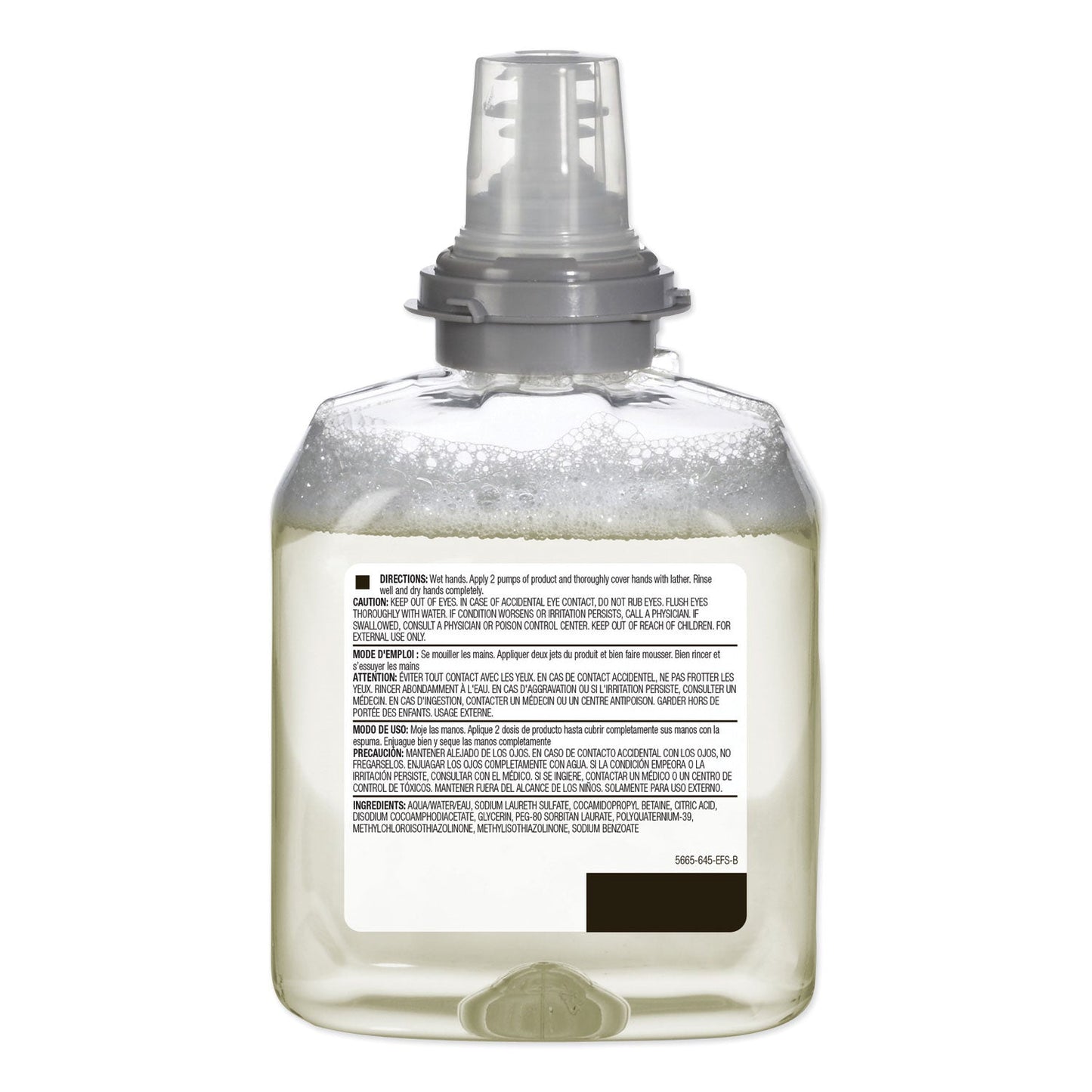 GOJO TFX Green Certified Foam Hand Cleaner Refill, Unscented, 1,200 mL, 2/Carton