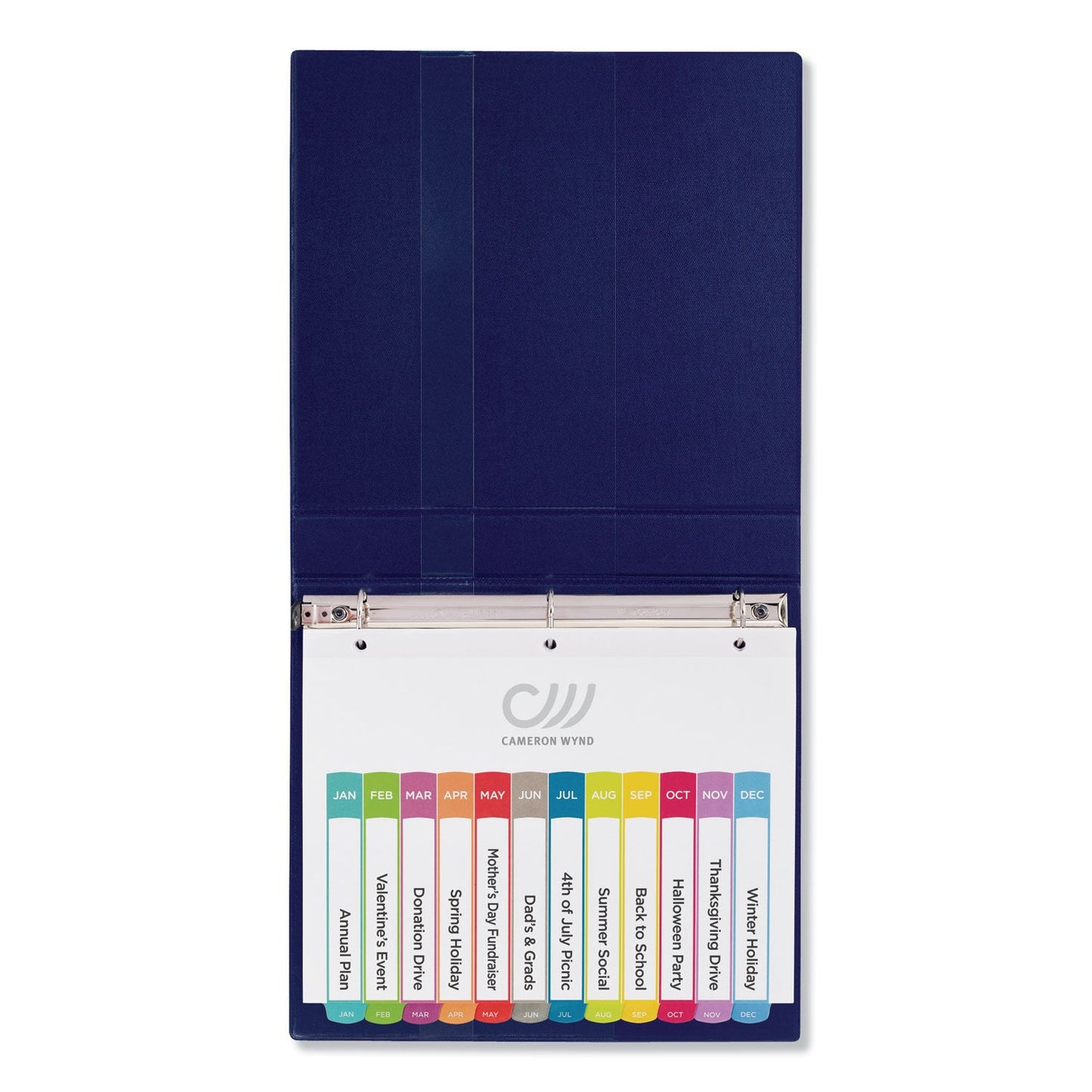 Avery Customizable TOC Ready Index Multicolor Tab Dividers, 12-Tab, Jan. to Dec., 11 x 8.5, White, Contemporary Color Tabs, 1 Set