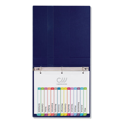 Avery Customizable TOC Ready Index Multicolor Tab Dividers, 15-Tab, 1 to 15, 11 x 8.5, White, Contemporary Color Tabs, 1 Set