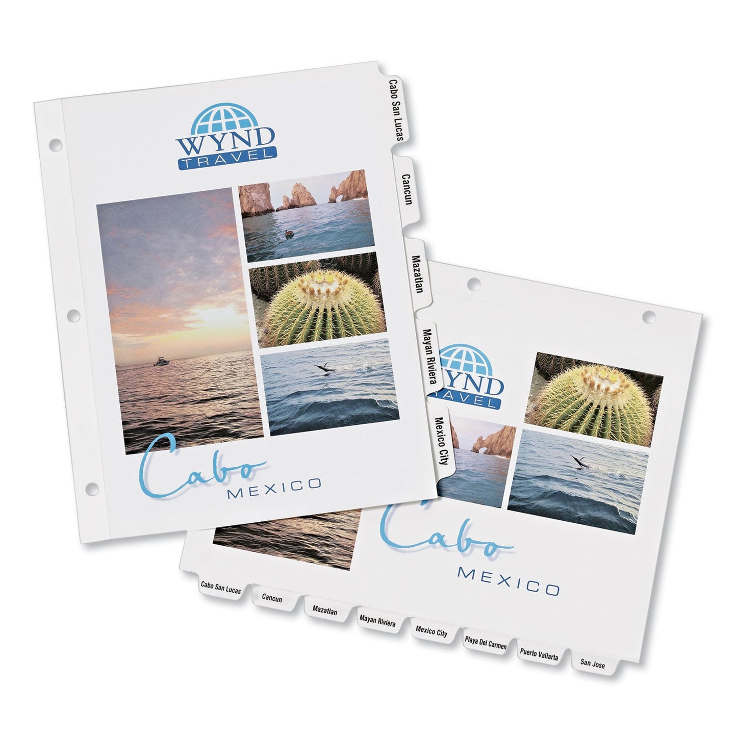 Avery Customizable Print-On Dividers, 3-Hole Punched, 5-Tab, 11 x 8.5, White, 5 Sets