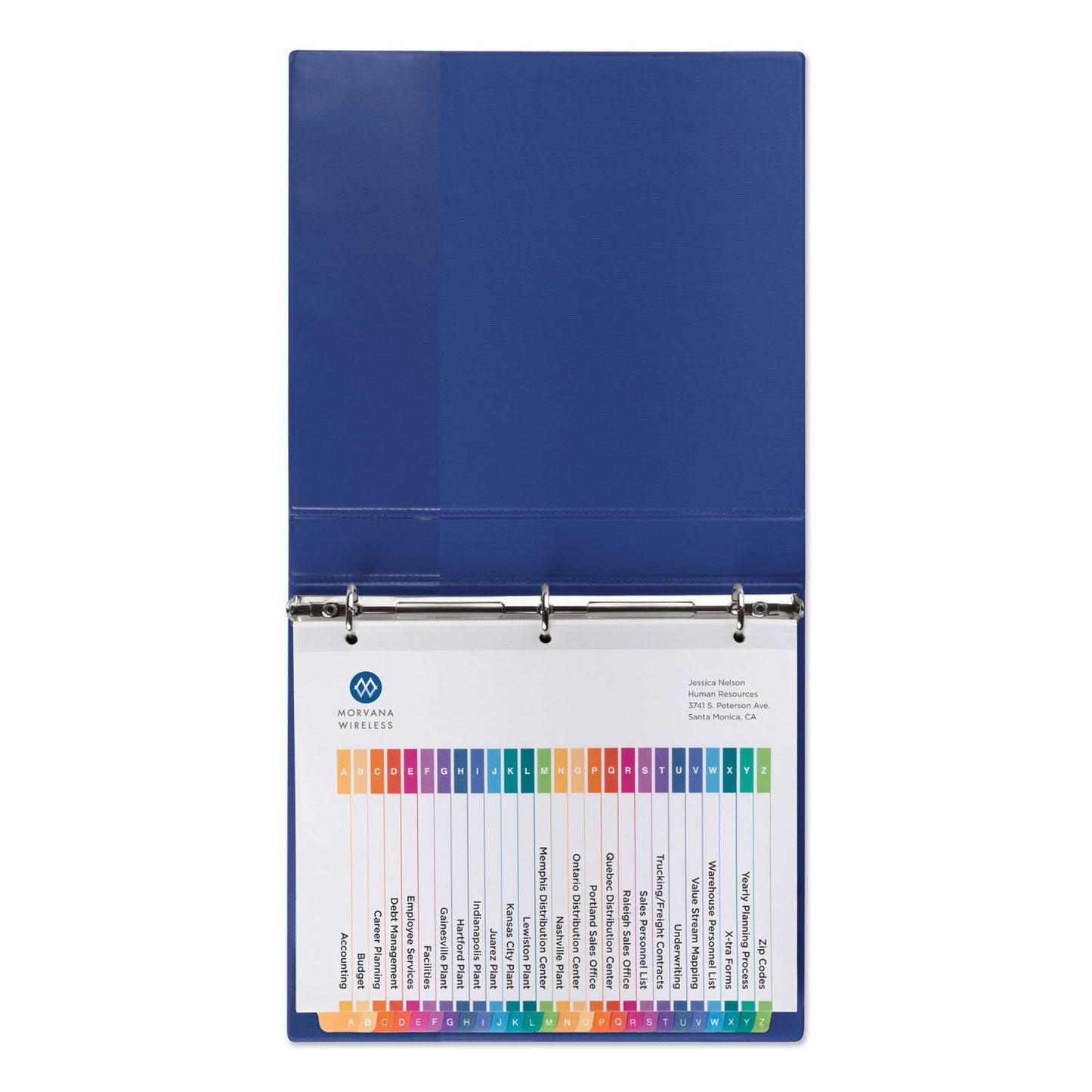 Avery Customizable TOC Ready Index Multicolor Tab Dividers, 26-Tab, A to Z, 11 x 8.5, White, Traditional Color Tabs, 1 Set