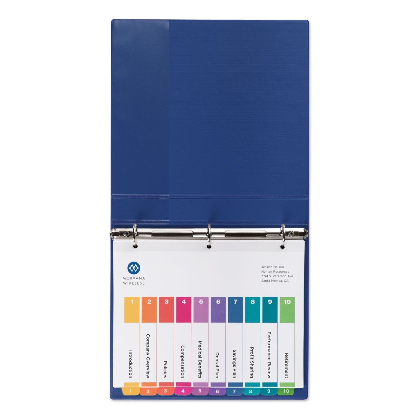 Avery Customizable Table of Contents Ready Index Dividers with Multicolor Tabs, 10-Tab, 1 to 10, 11 x 8.5, White, 3 Sets