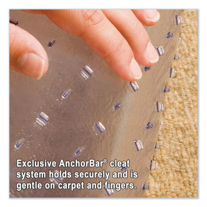 ES Robbins EverLife Chair Mats for Medium Pile Carpet, Rectangular, 46 x 60, Clear