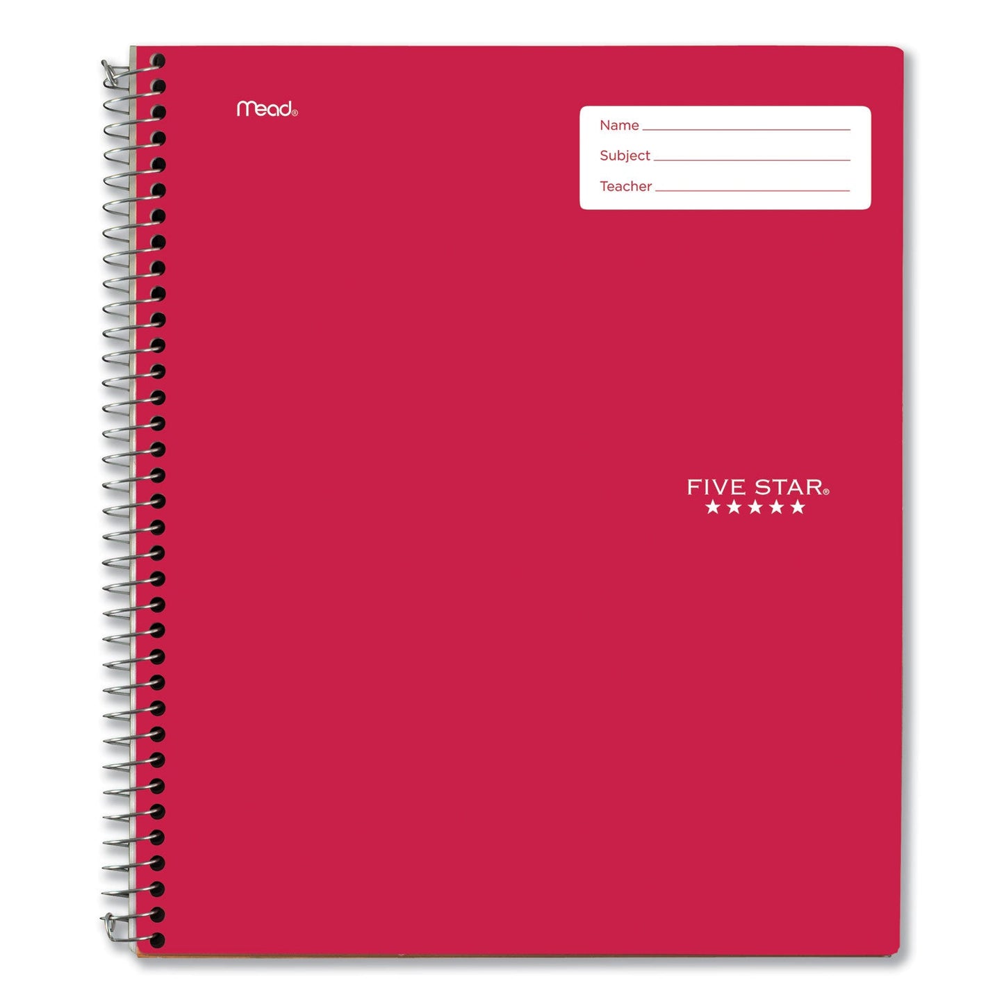 Five Star Interactive Notebook, 1 Subject, Medium/College Rule, Green Cover, 11 x 8.5, 100 Sheets