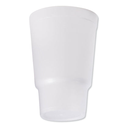 Dart Foam Drink Cups, 32 oz, White, 16/Bag, 25 Bags/Carton