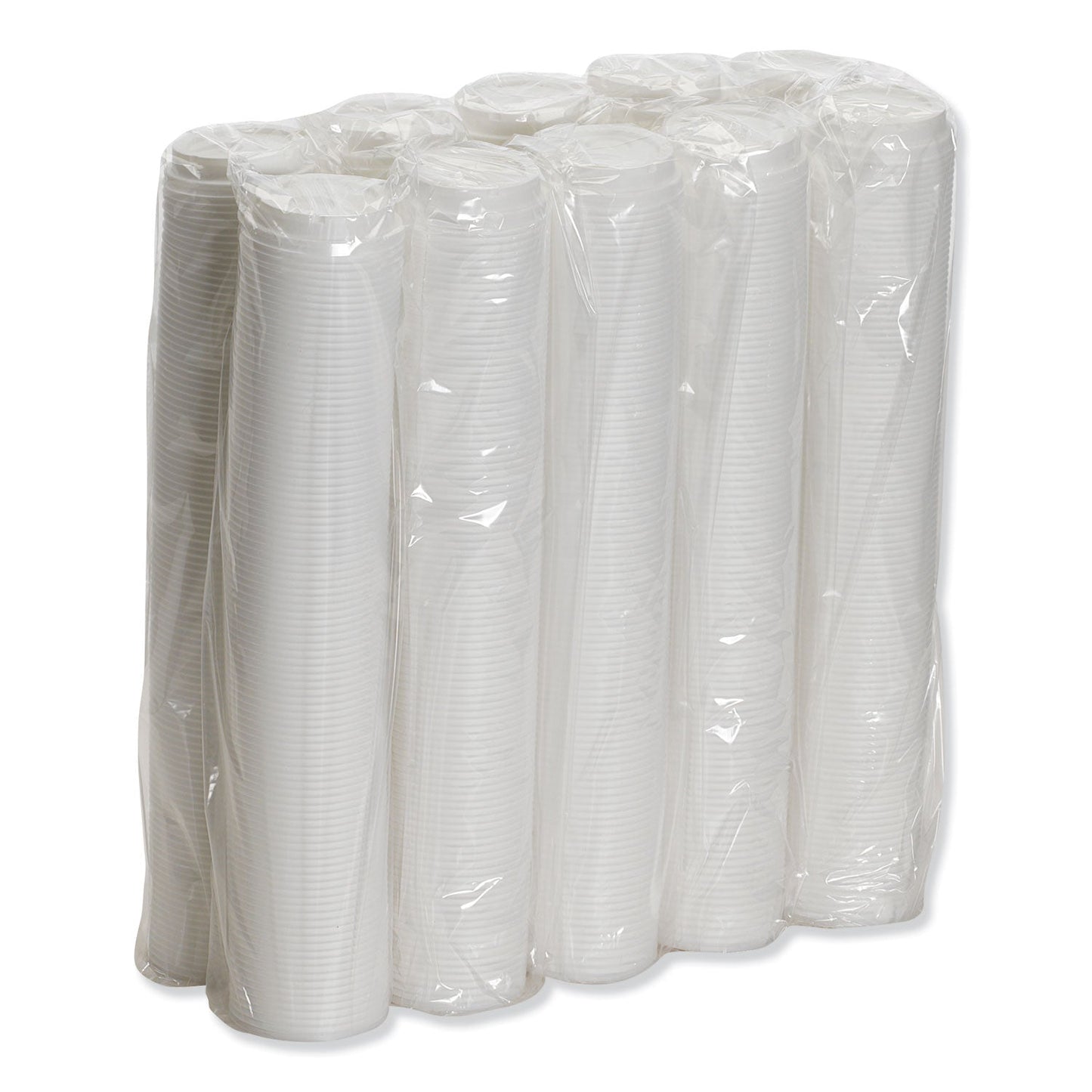 Dixie Dome Hot Drink Lids, Fits 8 oz Cups, White, 100/Sleeve, 10 Sleeves/Carton