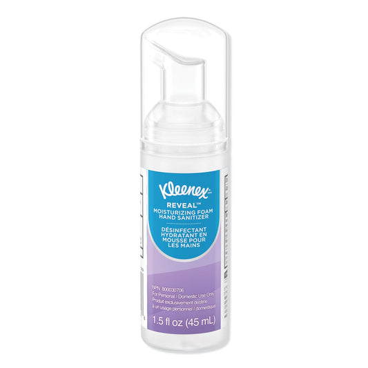 Kleenex Ultra Moisturizing Foam Hand Sanitizer, 1.5 oz Pump Bottle, Unscented, 24/Carton
