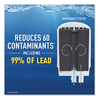 Brita On Tap Faucet Water Filter System, White