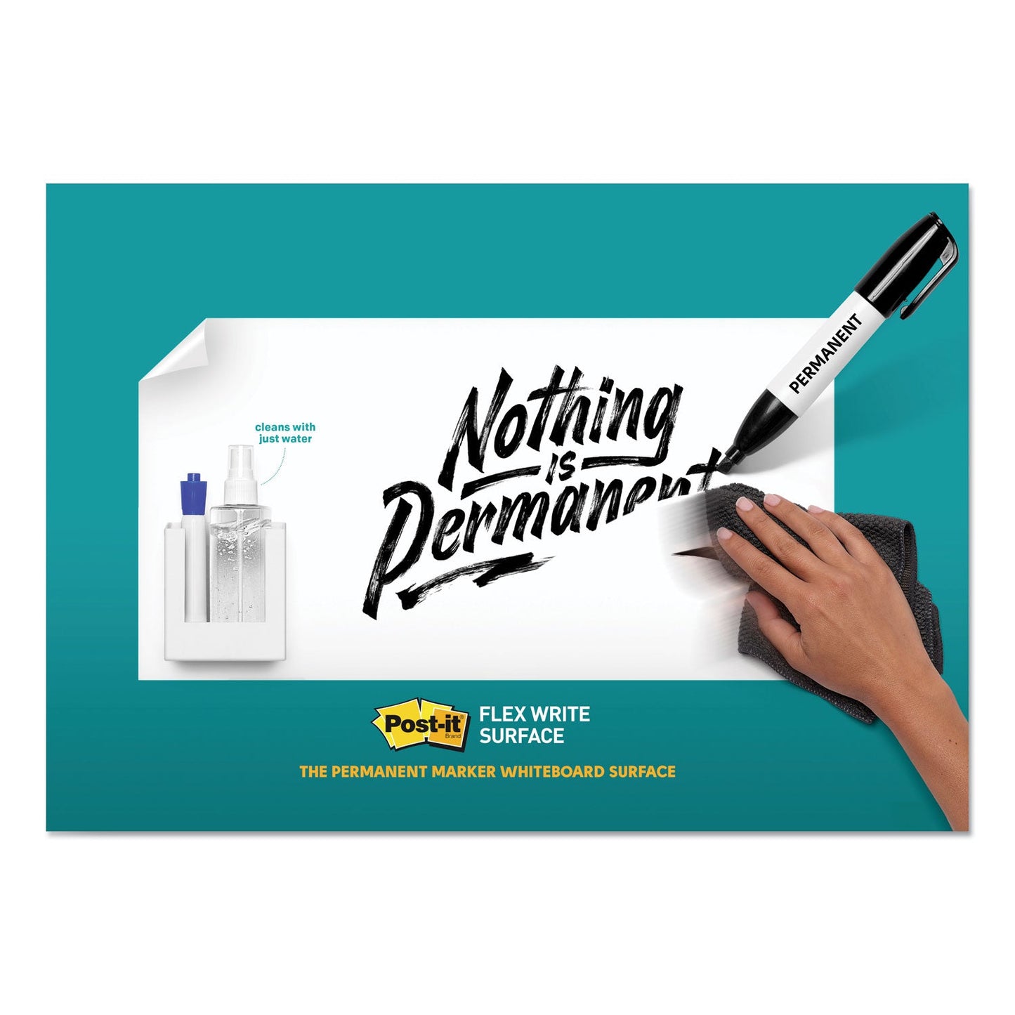 Post-it Flex Write Surface, 96" x 48", White