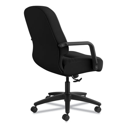 HON Pillow-Soft 2090 Series Managerial Mid-Back Swivel/Tilt Chair, Supports Up to 300 lb, 17" to 21" Seat Height, Black