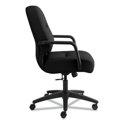 HON Pillow-Soft 2090 Series Managerial Mid-Back Swivel/Tilt Chair, Supports Up to 300 lb, 17" to 21" Seat Height, Black