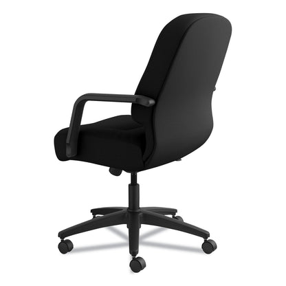 HON Pillow-Soft 2090 Series Managerial Mid-Back Swivel/Tilt Chair, Supports Up to 300 lb, 17" to 21" Seat Height, Black