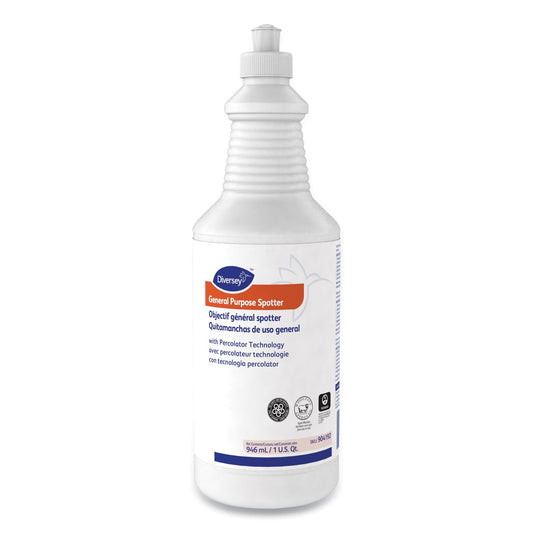 Diversey General Purpose Spotter, Floral Scent, Liquid, 1 qt Squeeze Bottle, 6/Carton