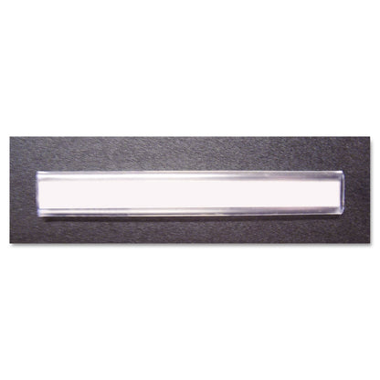 Safco Kwik-File Mailflow-To-Go Mailroom System Label Holders, Side Load, 3 x 0.38, Clear, 20/Pack