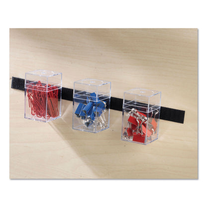 VELCRO Sticky-Back Fasteners with Dispenser, Removable Adhesive, 0.75" x 5 ft, Black