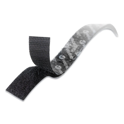 VELCRO Sticky-Back Fasteners with Dispenser, Removable Adhesive, 0.75" x 15 ft, Black