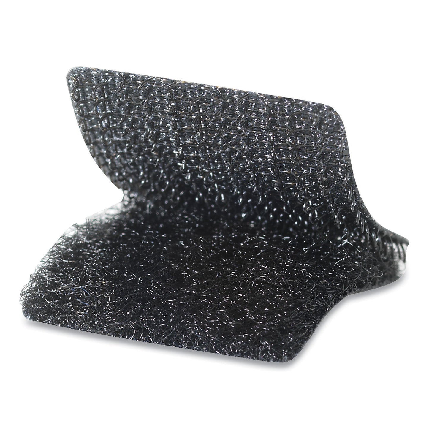 VELCRO Sticky-Back Fasteners, Removable Adhesive, 0.88" x 0.88", Black, 12/Pack