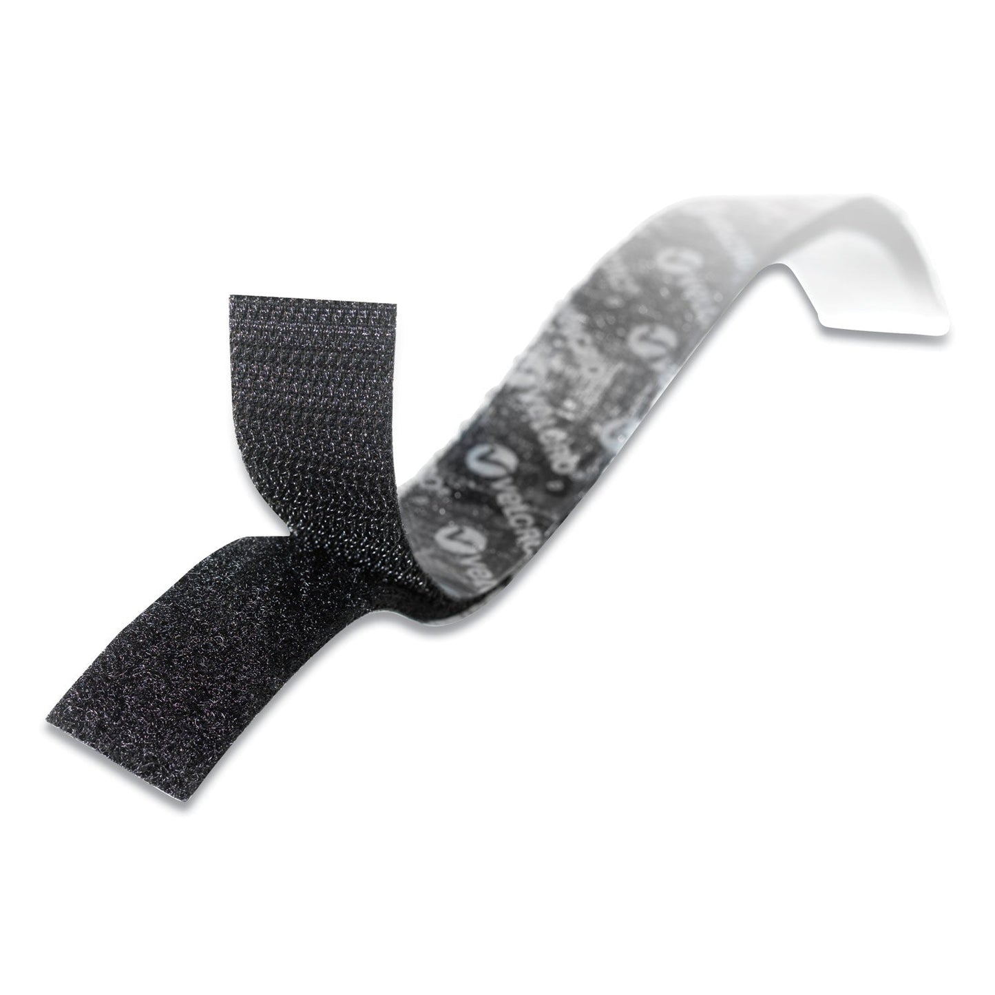 VELCRO Sticky-Back Fasteners with Dispenser, Removable Adhesive, 0.75" x 5 ft, Black