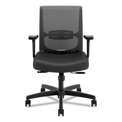 HON Convergence Mid-Back Task Chair, Synchro-Tilt and Seat Glide, Supports Up to 275 lb, Black
