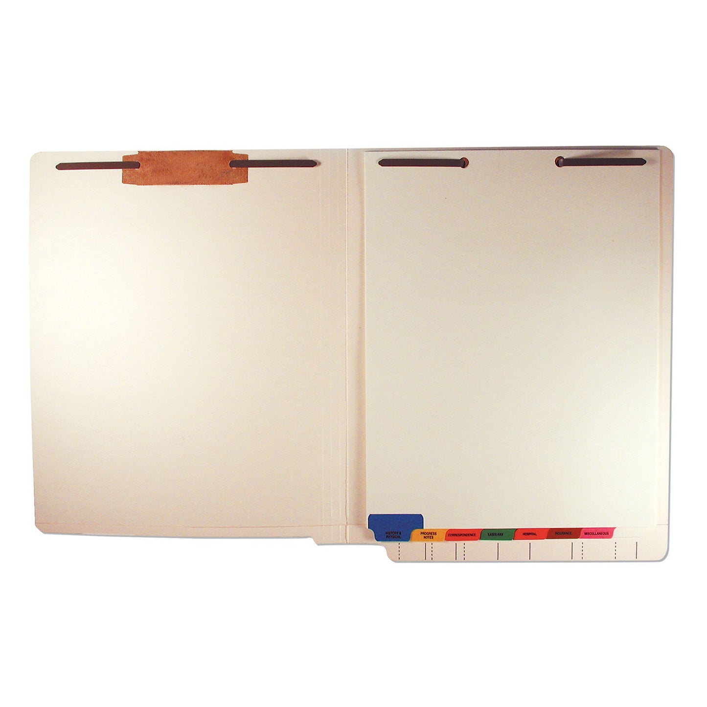 Tabbies Bottom Tab Medical Chart Divider Sets, 8-Tab, Assorted Medical, 11.38 x 8.5, Manila, 40 Sets