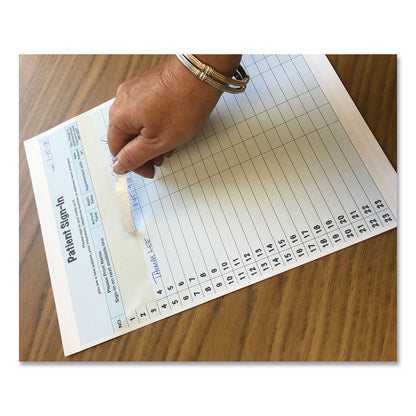 Tabbies Patient Sign-In Label Forms, Two-Part Carbon, 8.5 x 11.63, Blue, 1/Page, 125 Forms