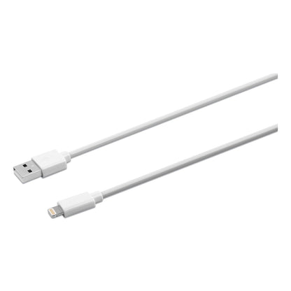 Innovera USB Lightning Cable, 6 ft, White