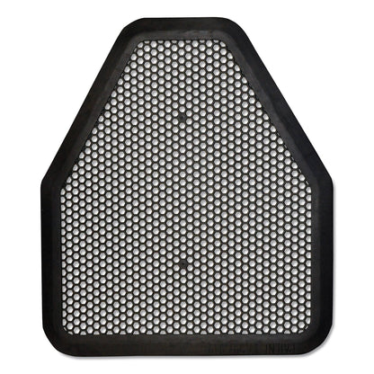 TOLCO Urinal Mat, 20.75 x 18.5, Black, 6/Carton