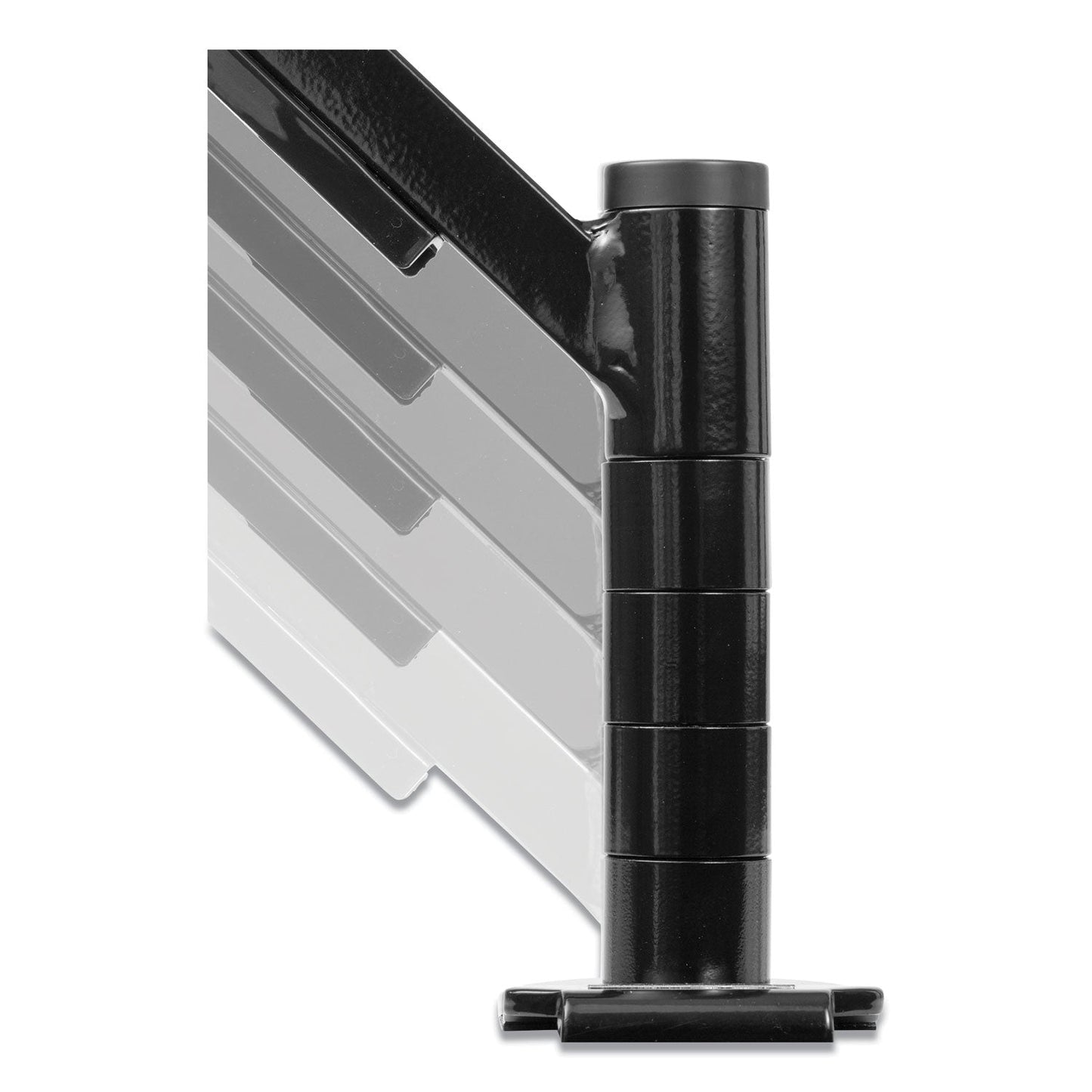 Fellowes Designer Suites Flat Panel Monitor Arm, 180 Degree Rotation, 45 Degree Tilt, 360 Degree Pan, Black, Supports 20 lb