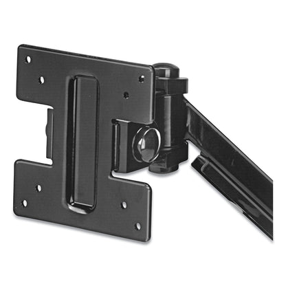 Fellowes Designer Suites Flat Panel Monitor Arm, 180 Degree Rotation, 45 Degree Tilt, 360 Degree Pan, Black, Supports 20 lb