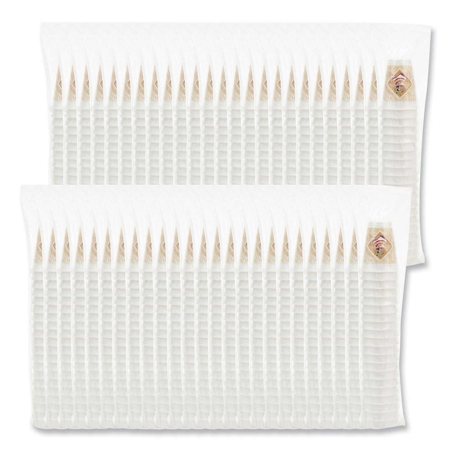 Dart Cafe G Hot/Cold Cups, Foam, 12 oz, White with Brown/Red/White, 20/Bag, 50 Bags/Carton