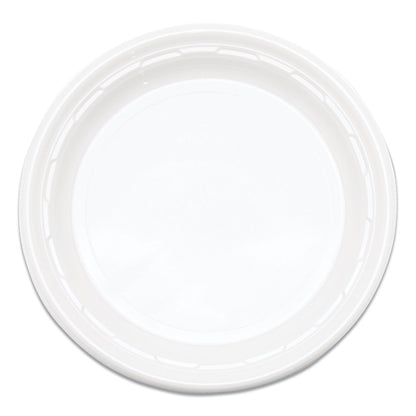Dart Famous Service Plastic Dinnerware, Plate, 6" dia, White, 125/Pack