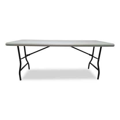 Iceberg IndestrucTable Industrial Folding Table, Rectangular Top, 2,000 lb Capacity, 72w x 30d x 29h, Platinum