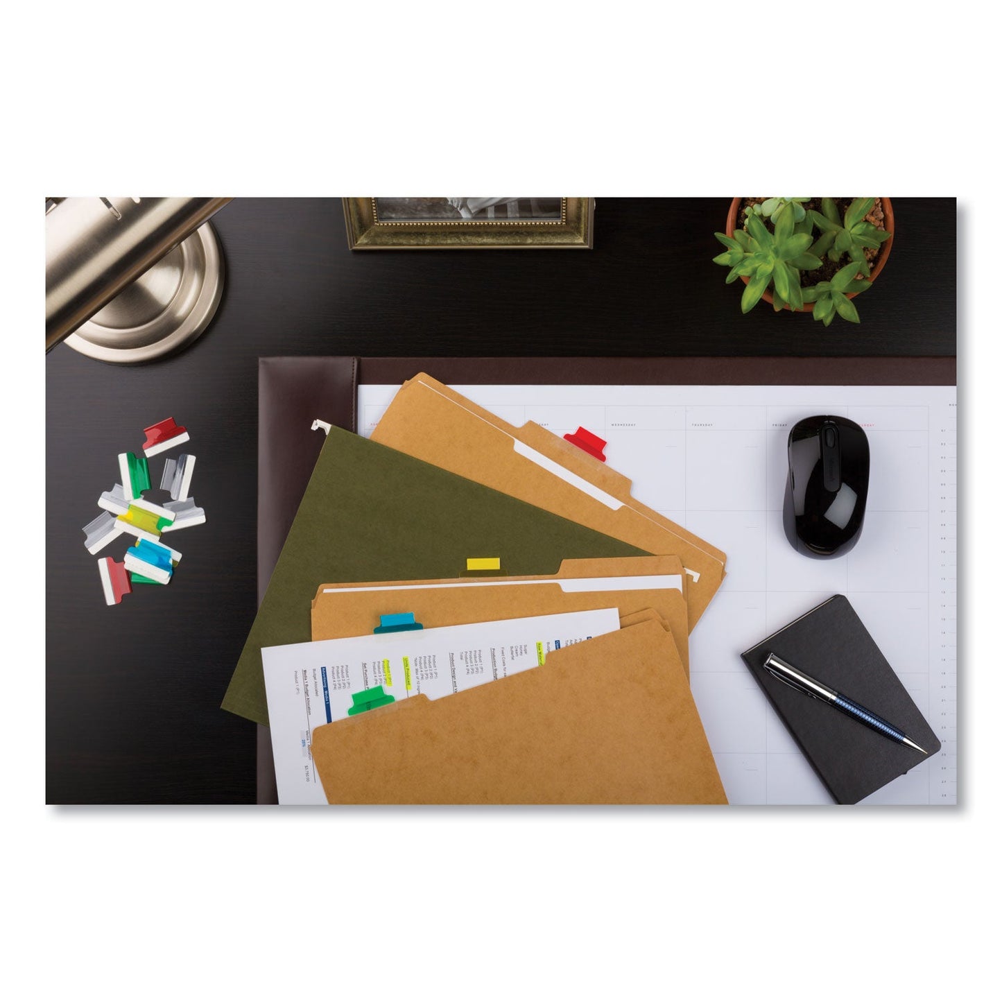 Avery Insertable Index Tabs with Printable Inserts, 1/5-Cut, Assorted Colors, 1" Wide, 25/Pack