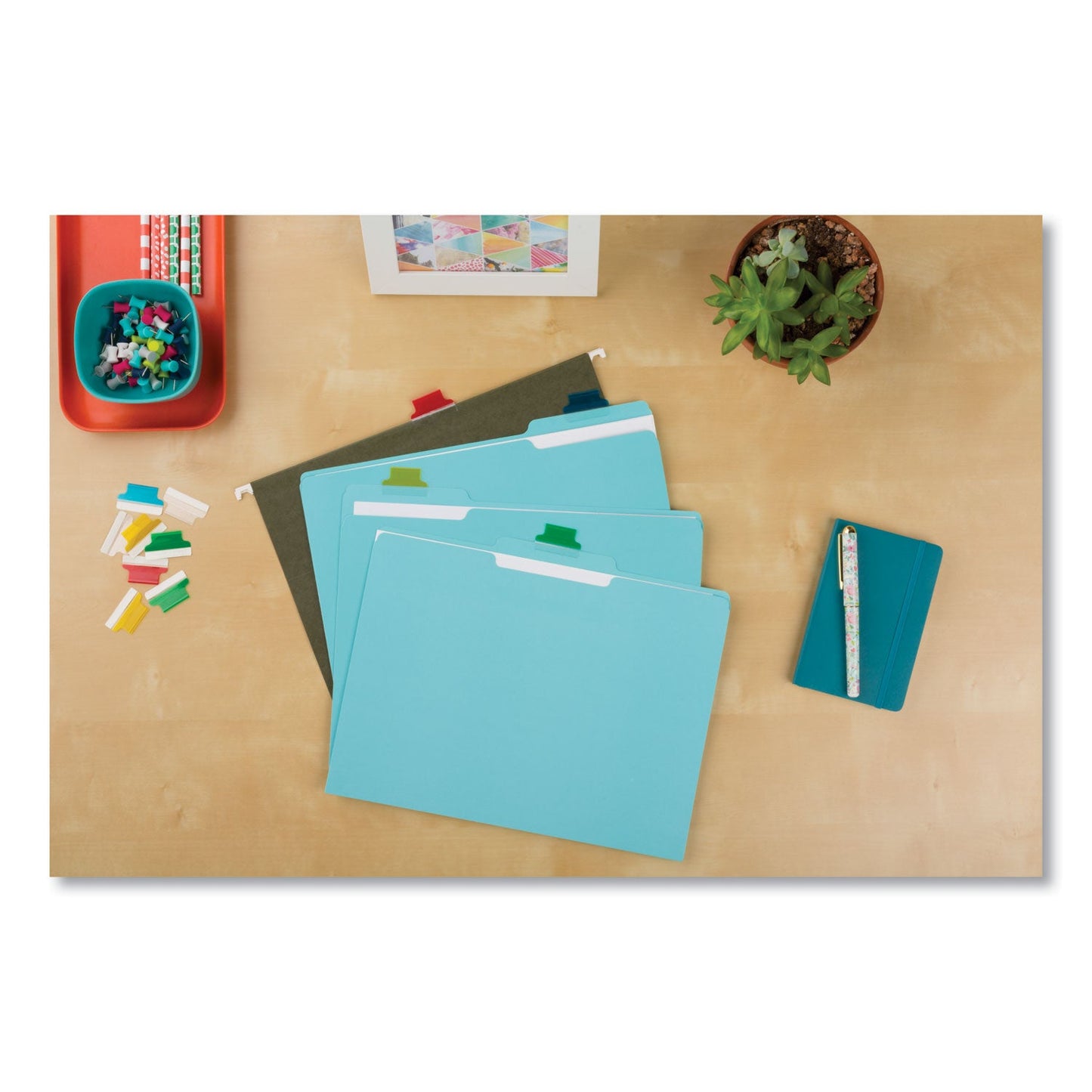 Avery Insertable Index Tabs with Printable Inserts, 1/5-Cut, Assorted Colors, 1" Wide, 25/Pack