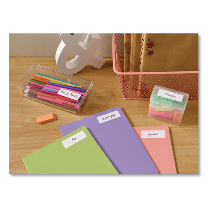 Avery Easy Peel White Address Labels w/ Sure Feed Technology, Inkjet Printers, 1 x 2.63, White, 30/Sheet, 100 Sheets/Box