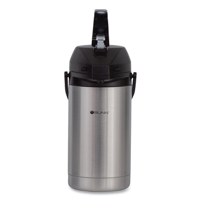 BUNN 3 Liter Lever Action Airpot, Stainless Steel/Black