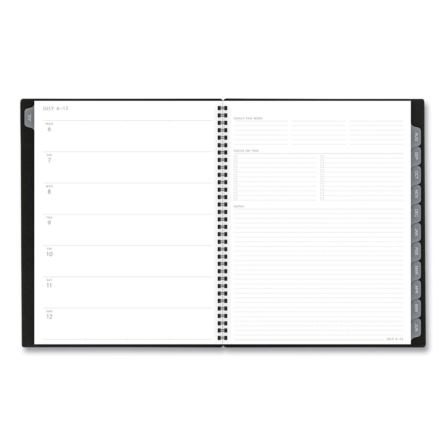 AT-A-GLANCE Elevation Academic Weekly/Monthly Planner, 11 x 8.5, Black Cover, 12-Month (July to June): 2022 to 2023
