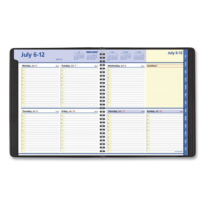 AT-A-GLANCE QuickNotes Weekly/Monthly Planner, 10 x 8, Black Cover, 13-Month (July to July): 2022 to 2023