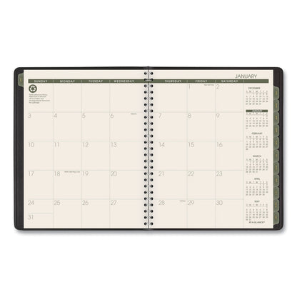 AT-A-GLANCE Recycled Monthly Planner with Perforated Memo Section, 8.75 x 7, Black Cover, 12-Month (Jan to Dec): 2023
