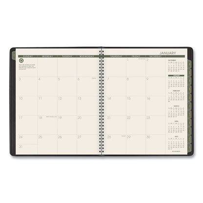 AT-A-GLANCE Recycled Monthly Planner, 11 x 9, Black Cover, 13-Month (Jan to Jan): 2023 to 2024