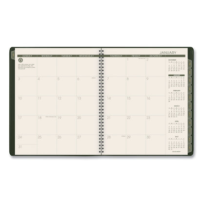 AT-A-GLANCE Recycled Monthly Planner, 11 x 9, Green Cover, 13-Month (Jan to Jan): 2023 to 2024