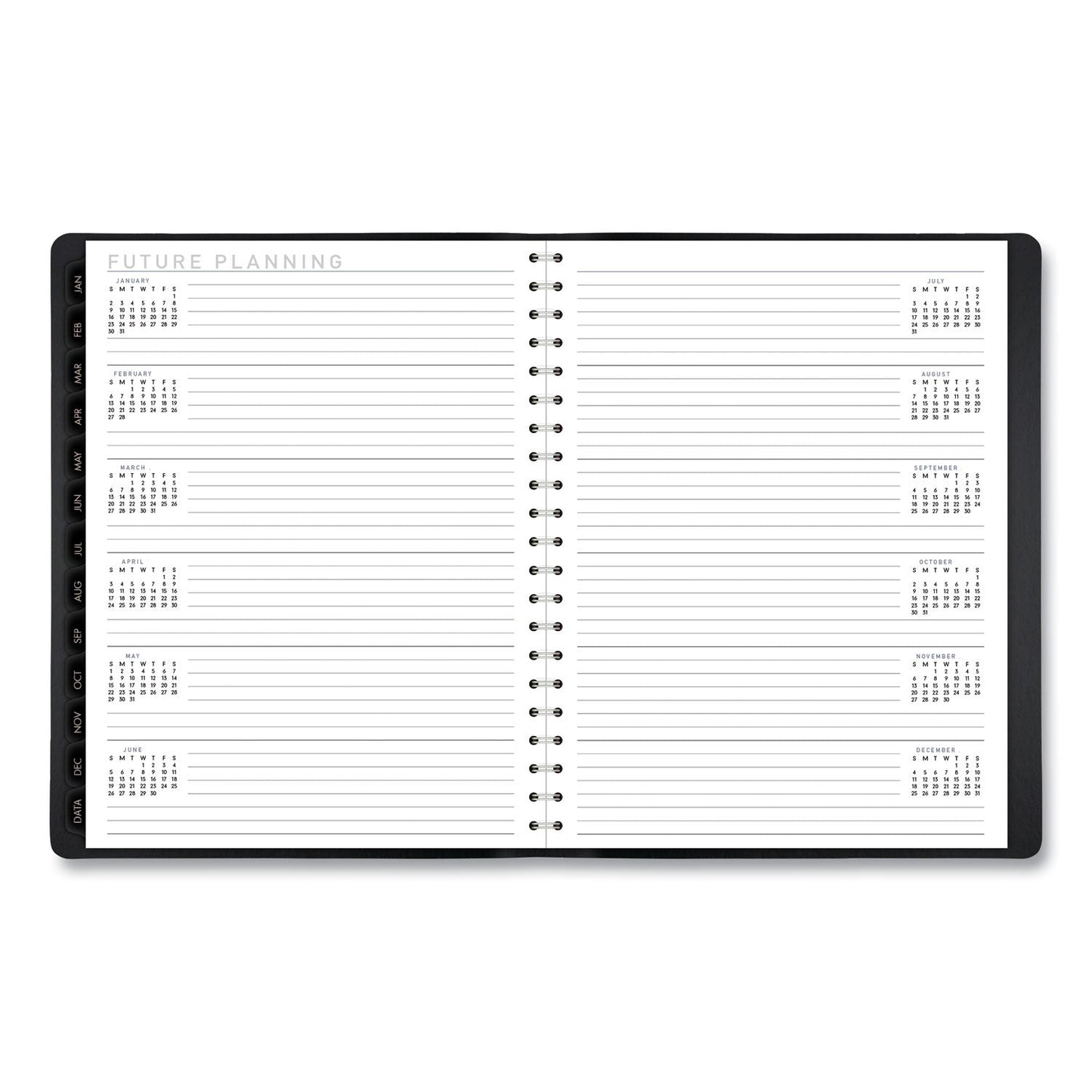 AT-A-GLANCE Contemporary Weekly/Monthly Planner, Vertical-Column Format, 11 x 8.25, Black Cover, 12-Month (Jan to Dec): 2023