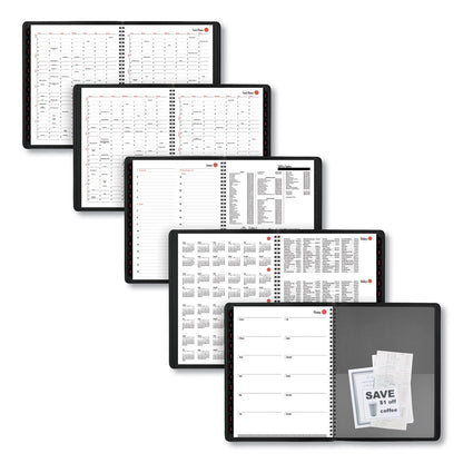 AT-A-GLANCE 800 Range Weekly/Monthly Appointment Book, 11 x 8.25, Black Cover, 12-Month (Jan to Dec): 2023