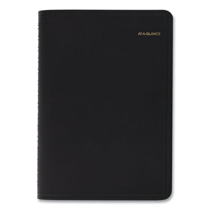 AT-A-GLANCE Daily Appointment Book with 30-Minute Appointments, 8 x 5, Black Cover, 12-Month (Jan to Dec): 2023