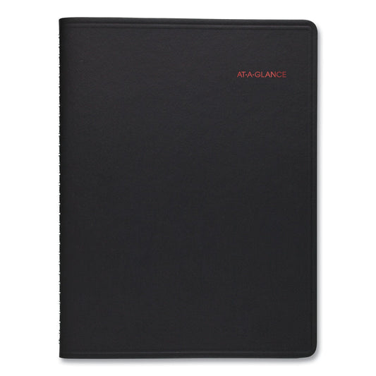 AT-A-GLANCE 800 Range Weekly/Monthly Appointment Book, 11 x 8.25, Black Cover, 12-Month (Jan to Dec): 2023