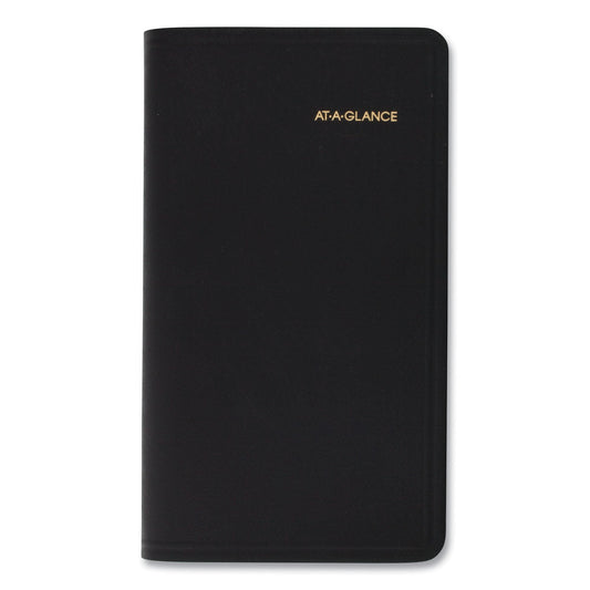 AT-A-GLANCE Pocket-Size Monthly Planner, 6 x 3.5, Black Cover, 13-Month (Jan to Jan): 2023 to 2024