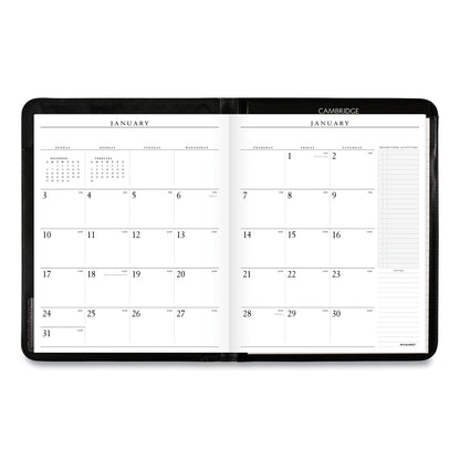AT-A-GLANCE Executive Monthly Padfolio, 11 x 9, Black Cover, 13-Month (Jan to Jan): 2023 to 2024